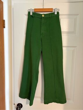 Big Bud Press Kelly green petite western pants in heritage fabric, XS
